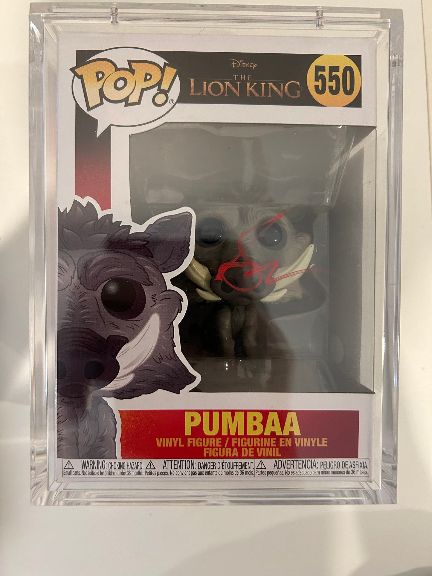 Seth Rogen signed Pumbaa